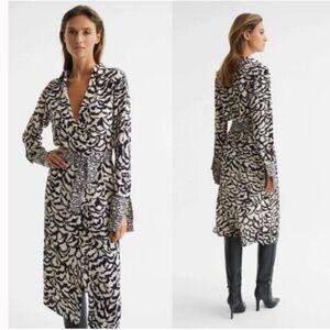 Animal print dress. Reiss